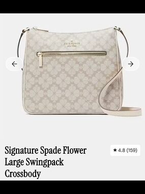 kate spade Signature Spade Flower Large Swingpack Crossbody - Light Pink